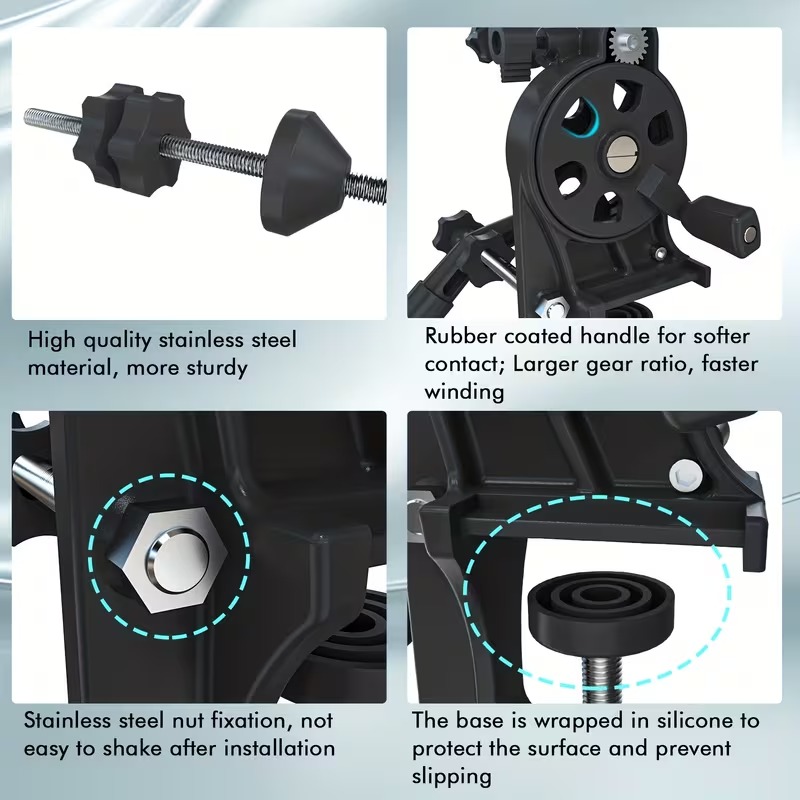 Aventik 釣り糸巻き取り器、5:1高速ギア比の双方向巻 - Fishing Line Spooler のレビューと価格