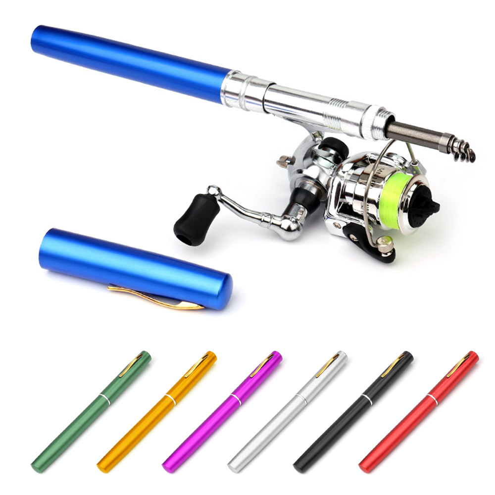 ポケット折りたたみ釣竿リールコンボミニペン釣竿キット伸縮釣竿 - Penn Reel Fierce のレビューと価格